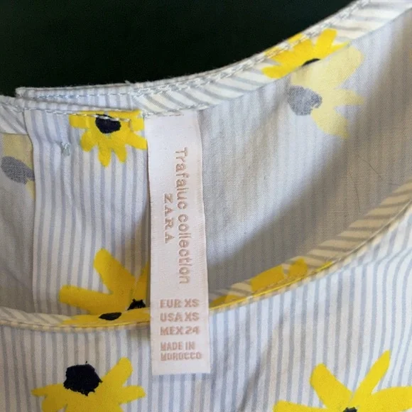 Zara Baby Doll Floral Top - Picture 6 of 8